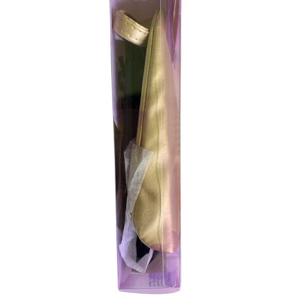 Dr. Scholl's Fast Flats with Gold Wristlet Black Size 7/8 - Picture 4 of 11